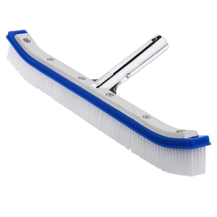 Brosse de nettoyage courbée de piscine renforcée en alu
