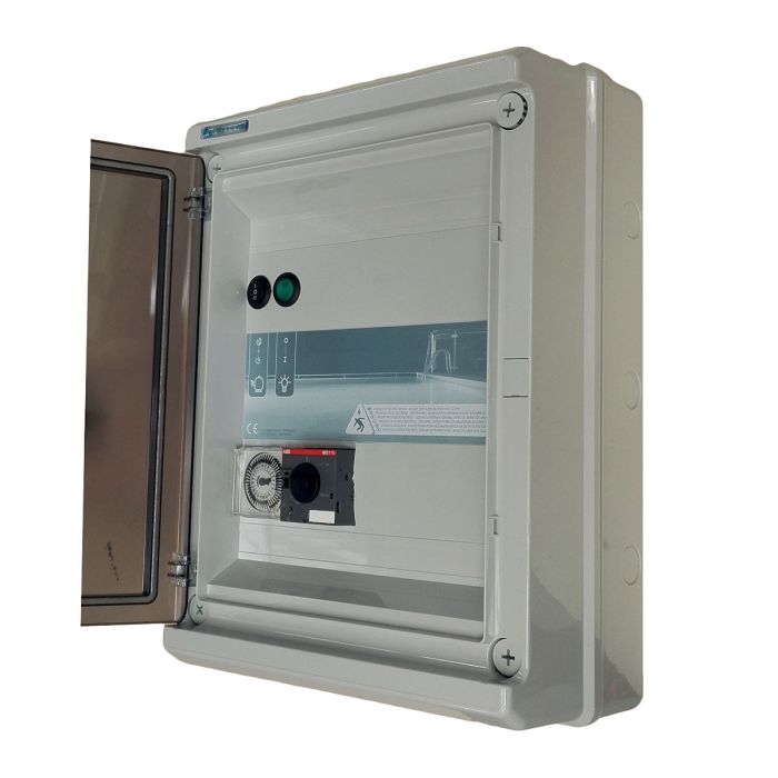 Coffret électrique panorama pour filtration et éclairage 1x100W