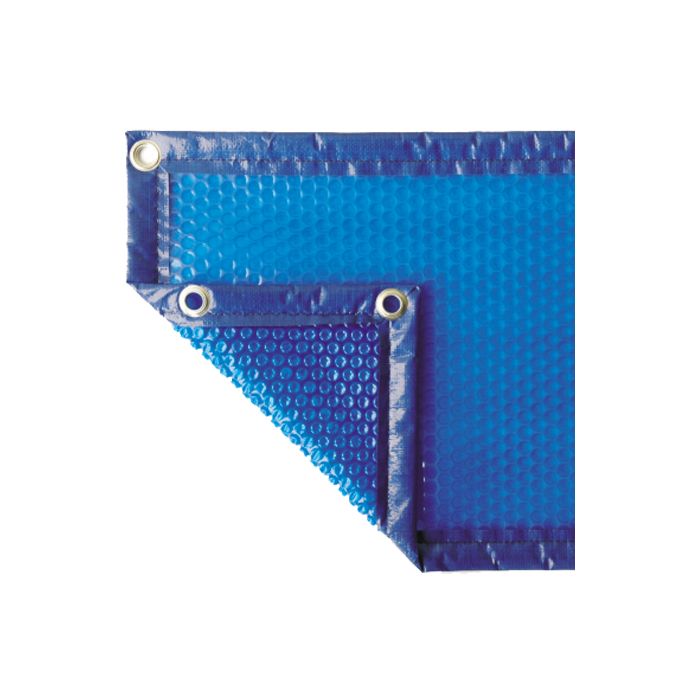 Bâche à bulles piscine Bleu/bleu 4 côtés renforcés