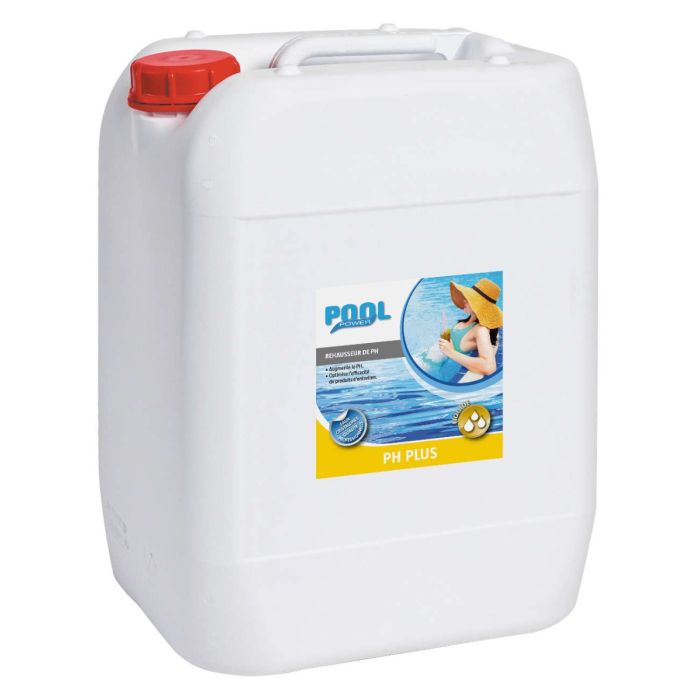 pH plus liquide pour remonter le taux de pH de l'eau de piscine