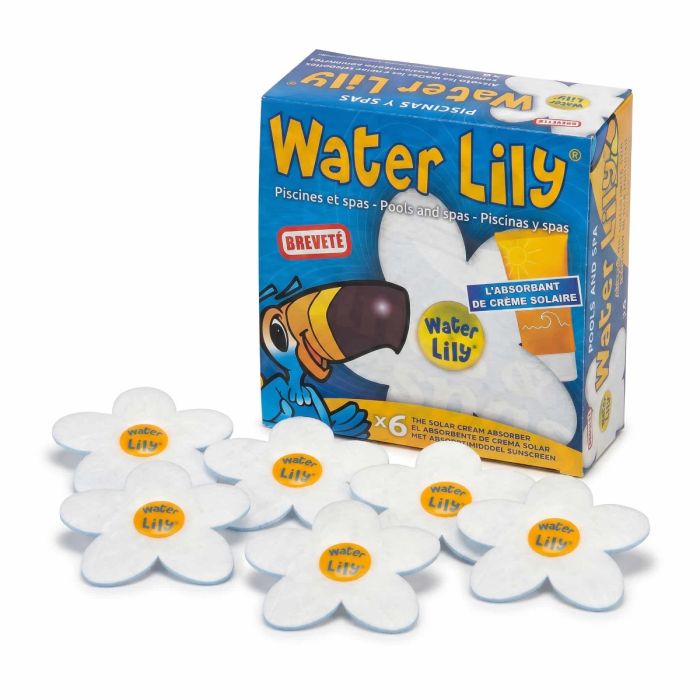 Absorbant graisse et crême solaire Water Lily 6 pièces