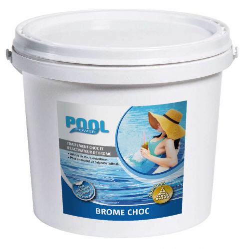 Brome choc en granule de 5 kg pour traitement piscine
