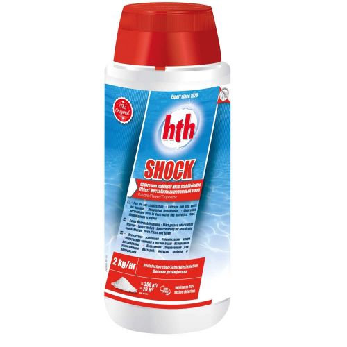 chlore choc non-stabilisé 2 kg hth pour rattraper une eau trouble ou verte