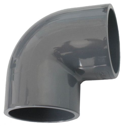 Coude pvc à 90° pour raccord de tuyau de piscine diamètre 50 mm