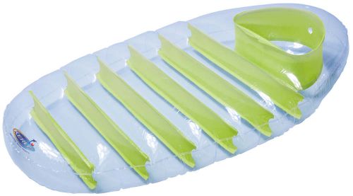 Matelas gonflable transparent pour piscine