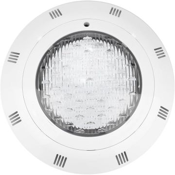 Projecteur led blanc 18W avec enjoliveur blanc pour piscine tradi