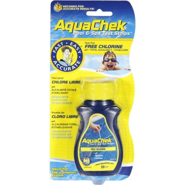 Test chlore-pH-stabilisant-alcalinité de l'eau - analyse de l'eau de piscine