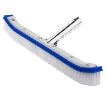 Brosse de nettoyage courbée de piscine renforcée en alu