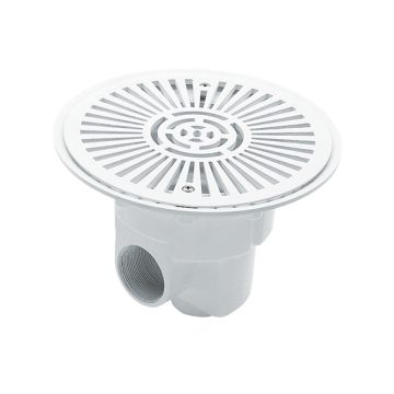 Bonde de fond carrelage blanc 