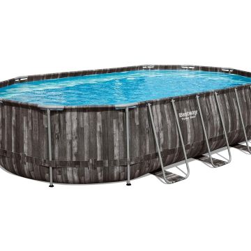Piscine hors sol power steel ovale 610X366cm H122cm
