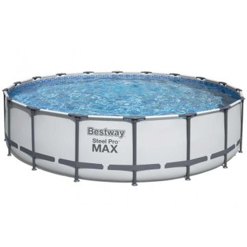Kit piscine ronde steel pro max pools bleue D 549cm H 122cm