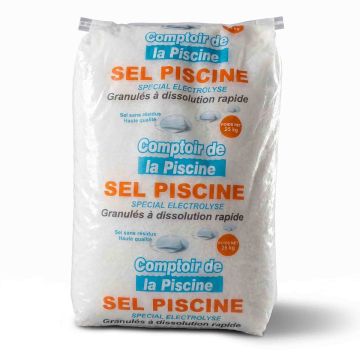 Sac de sel de 25 kg en cristaux pour piscine