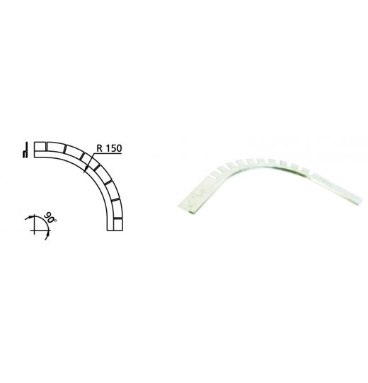 Rail d'angle R15 en Alu pour Liner